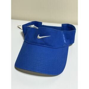 Vintage Nike Just Do It Visor Hat Cap Embroidered Hat Blue Pickleball Running